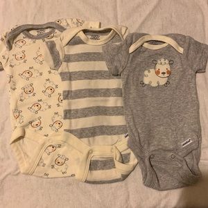 Organic Cotton Onesies 3pack Sheep Pattern 🐑